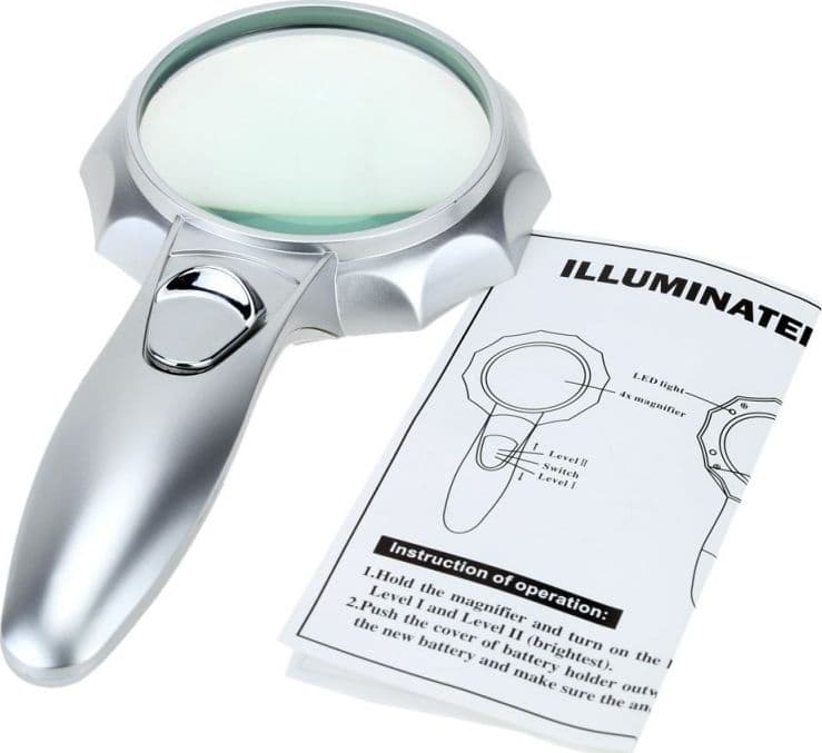 LENTE INGRANDIMENTO CON 6 LED DIAMETRO 75 MM 4X IN VETRO RIPARAZIONI Cancelleria e prodotti per ufficio/Archivio ufficio e accessori per scrivania/Accessori da scrivania e archiviazione/Lenti di ingrandimento Trade Shop italia - Napoli, Commerciovirtuoso.it