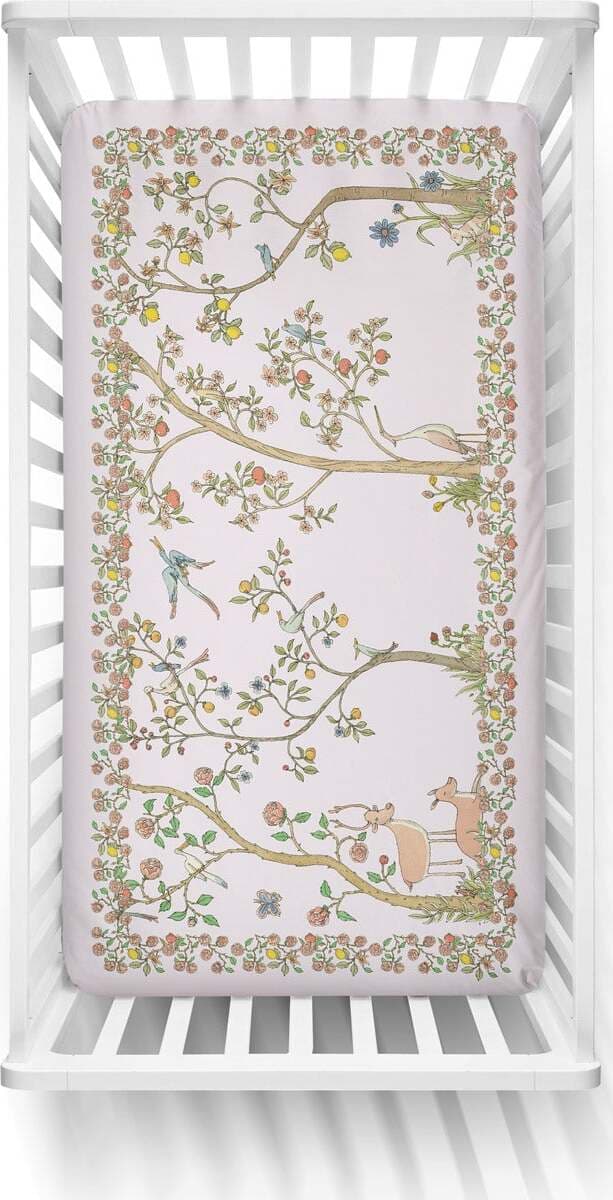 Lenzuolo con Angoli Atelier Choux In Bloom Pink Casa e cucina/Tessili per la casa/Biancheria per culle e lettini/Protezioni materasso/Protezioni materasso da lettino con sbarre La Casa Del Bebè - Napoli, Commerciovirtuoso.it