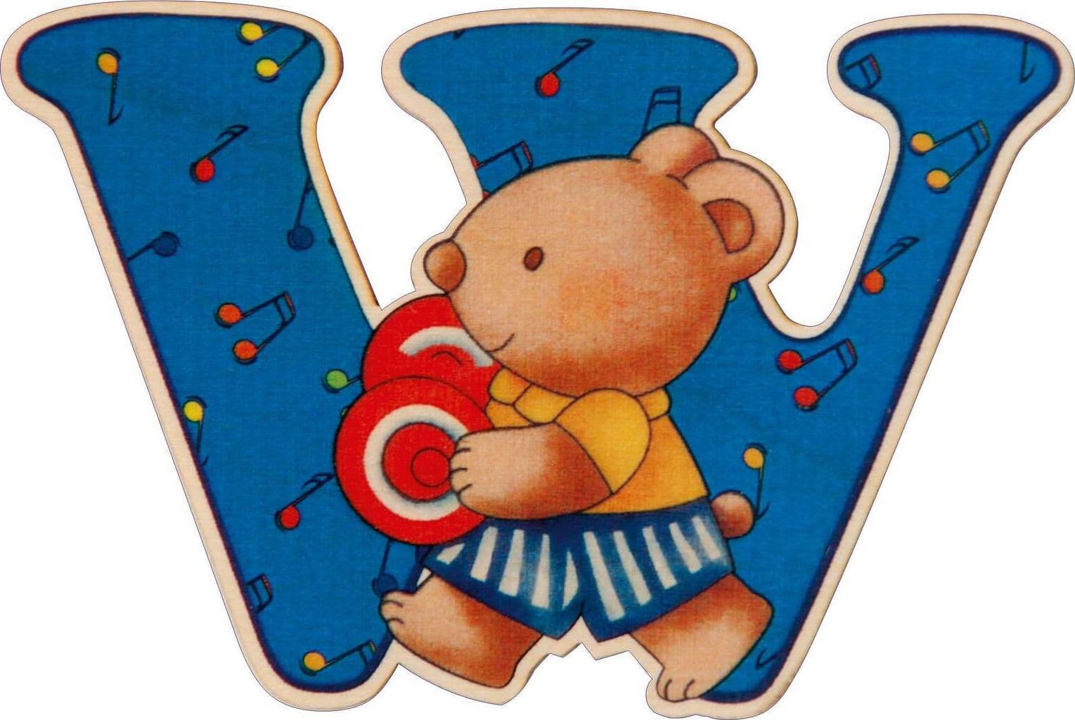 Lettera in Legno W Da Appendere per Cameretta Bambini Dida in Sticker da muro e lettere in legno Dida - Ragusa, commercioVirtuoso.it