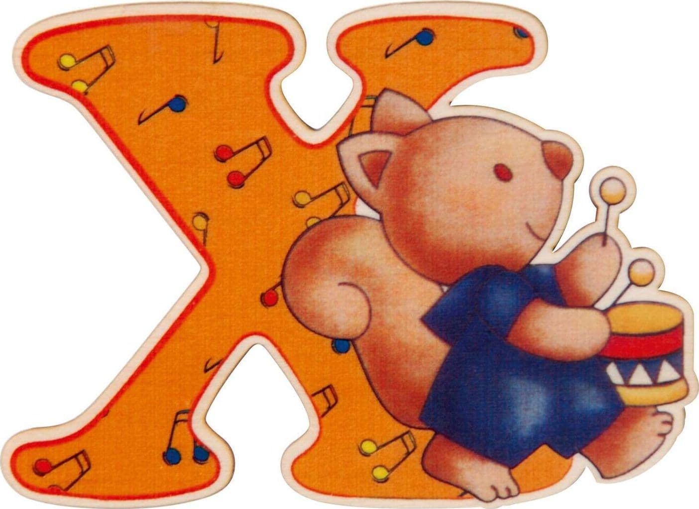 Lettera in legno X Dida