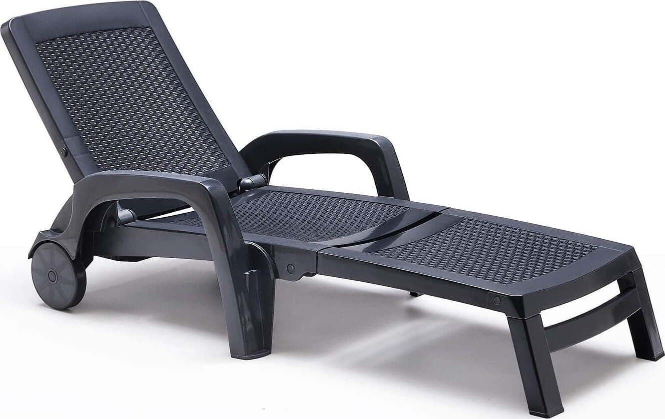 Lettino prendisole Bica Miami Antracite 178.4 70x190x46 h cm Giardino e giardinaggio/Arredamento da giardino e accessori/Lettini Scontolo.net - Potenza, Commerciovirtuoso.it