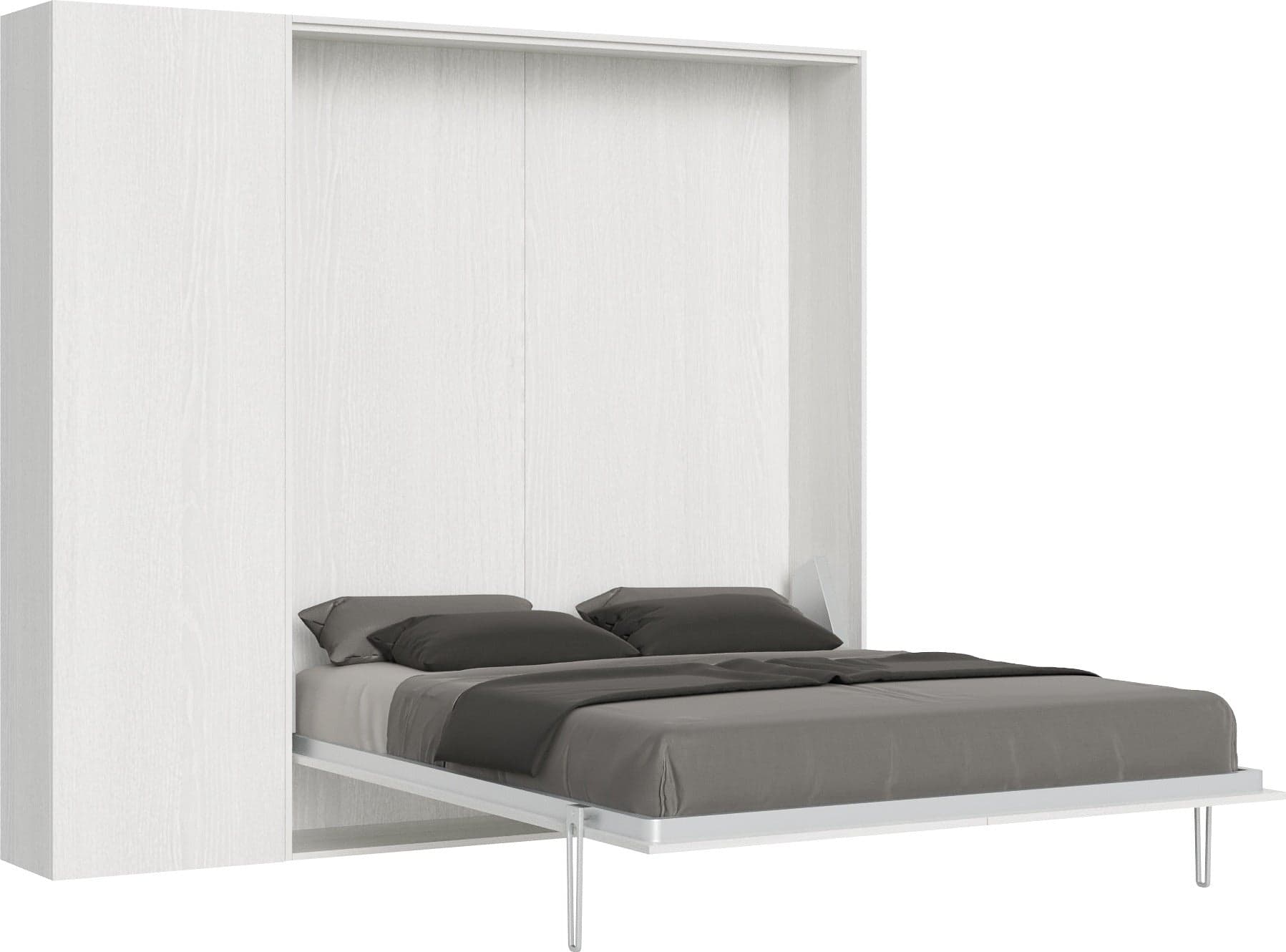 Letto-a-scomparsa-160-verticale-Kentaro-con-colonna