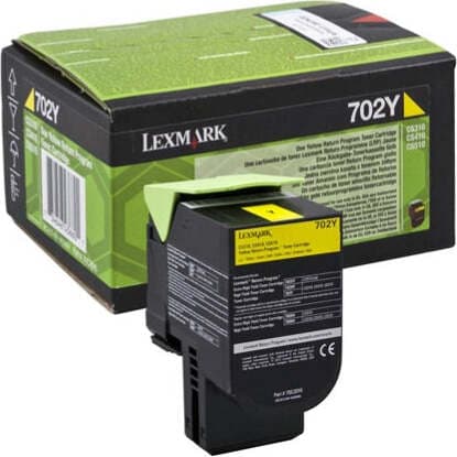 Lexmark - Toner - Giallo - 70C20Y0 - return program - 1.000 pag Elettronica/Informatica/Stampanti e accessori/Accessori per stampanti a inchiostro e laser/Cartucce d'inchiostro Eurocartuccia - Pavullo, Commerciovirtuoso.it