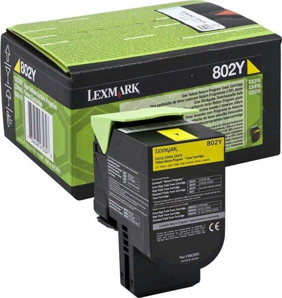 Lexmark - Toner - Giallo - 80C20Y0 - return program - 1.000 pag Elettronica/Informatica/Stampanti e accessori/Accessori per stampanti a inchiostro e laser/Cartucce d'inchiostro Eurocartuccia - Pavullo, Commerciovirtuoso.it