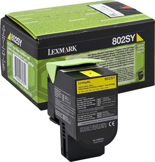 Lexmark - Toner - Giallo - 80C2SY0 - return program - 2.000 pag Elettronica/Informatica/Stampanti e accessori/Accessori per stampanti a inchiostro e laser/Cartucce d'inchiostro Eurocartuccia - Pavullo, Commerciovirtuoso.it
