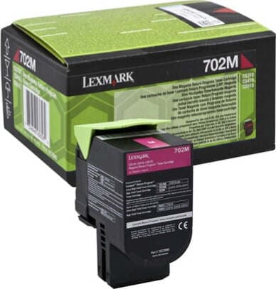 Lexmark - Toner - Magenta - 70C20M0 - return program - 1.000 pag Elettronica/Informatica/Stampanti e accessori/Accessori per stampanti a inchiostro e laser/Cartucce d'inchiostro Eurocartuccia - Pavullo, Commerciovirtuoso.it