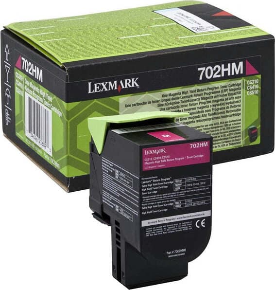 Lexmark - Toner - Magenta - 70C2HM0 - return program - 3.000 pag Elettronica/Informatica/Stampanti e accessori/Accessori per stampanti a inchiostro e laser/Cartucce d'inchiostro Eurocartuccia - Pavullo, Commerciovirtuoso.it