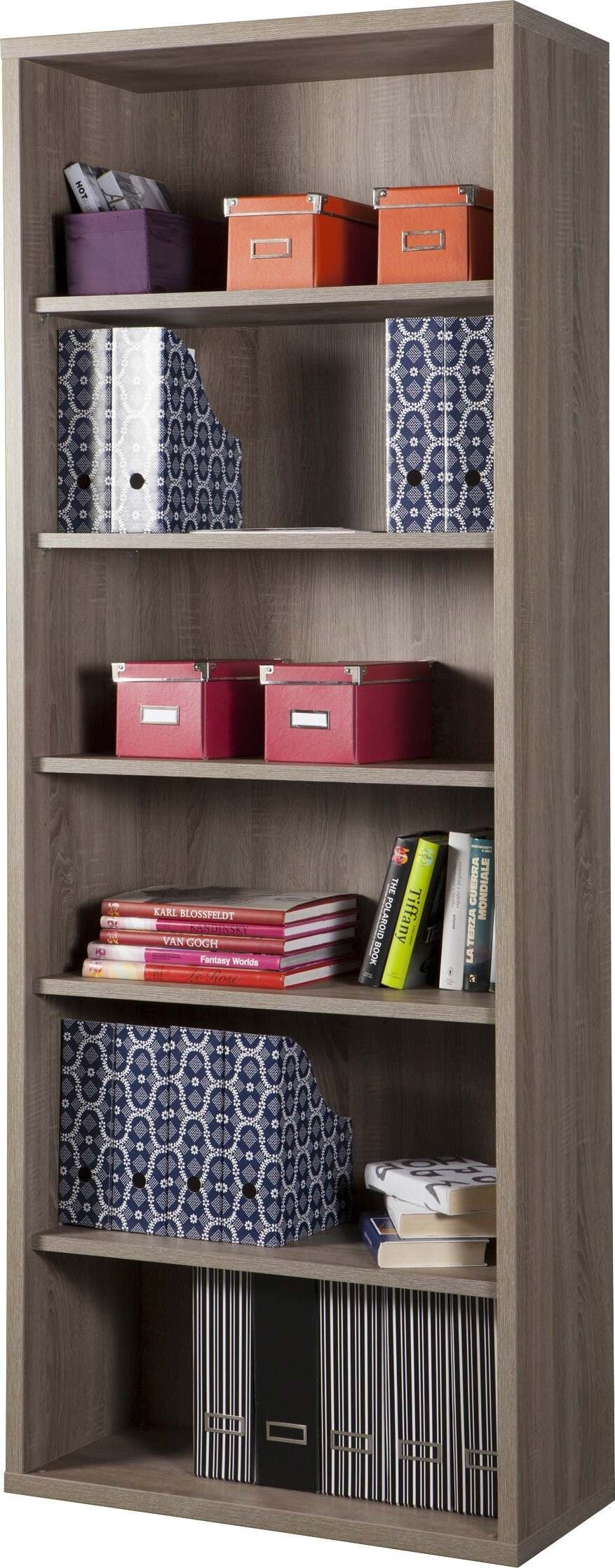 Libreria 5 Ripiani Rovere Libreria per Arredo Interni 36x82x217h Cm Casa e cucina/Arredamento/Soggiorno/Librerie Ferus - Montoro, Commerciovirtuoso.it