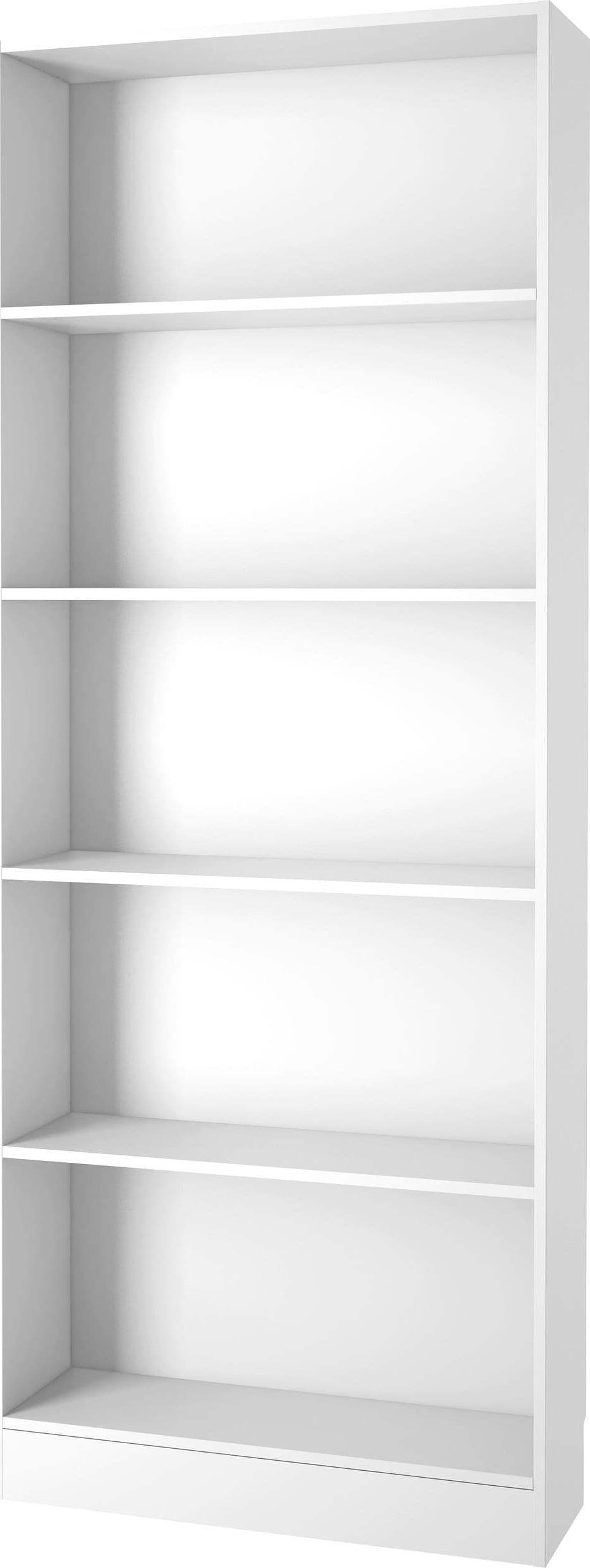 Libreria 80x26x203 Cm Libreria 4 Ripiani Bianca Casa e cucina/Arredamento/Studio/Mobiletti e credenze/Librerie Ferus - Montoro, Commerciovirtuoso.it