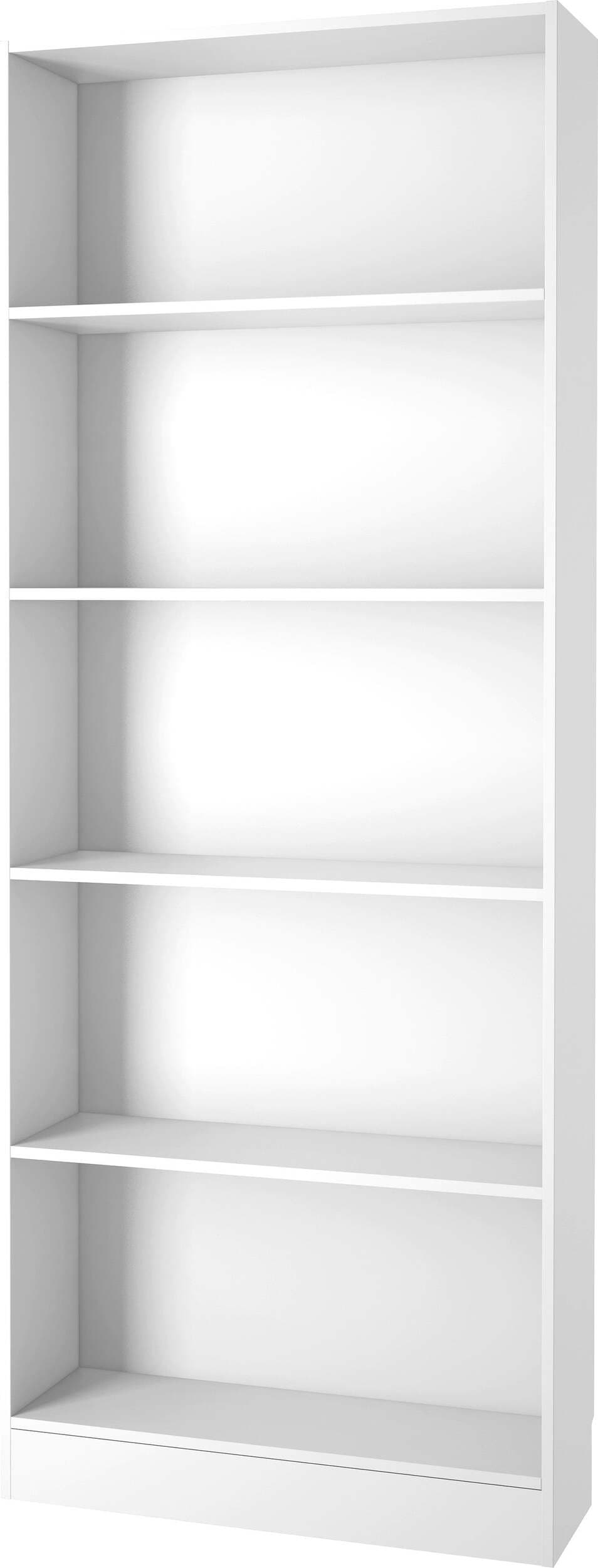 Libreria 80x26x203 Cm Libreria 4 Ripiani Bianca Casa e cucina/Arredamento/Studio/Mobiletti e credenze/Librerie Ferus - Montoro, Commerciovirtuoso.it