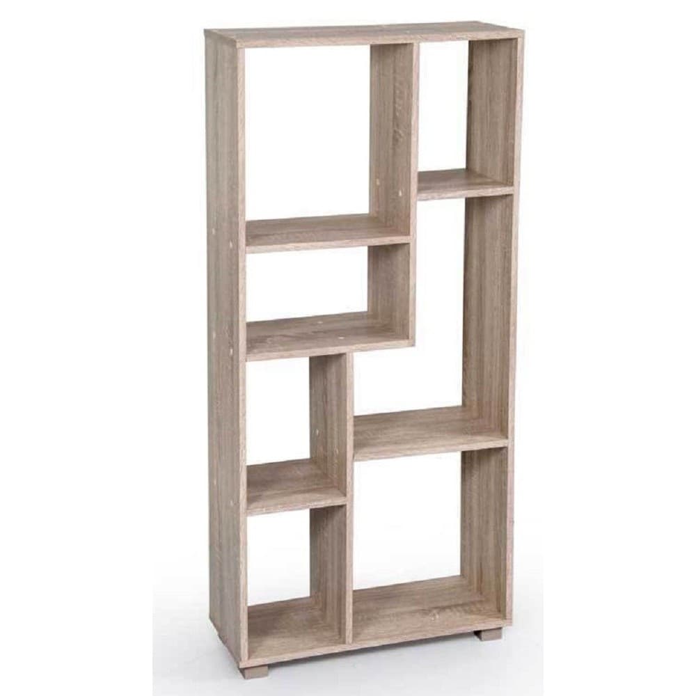 Libreria Design Moderna Scaffale 7 Ripiani Rovere Casa Uffici 127x60x24cm 750878 Casa e cucina/Arredamento/Soggiorno/Librerie Trade Shop italia - Napoli, Commerciovirtuoso.it