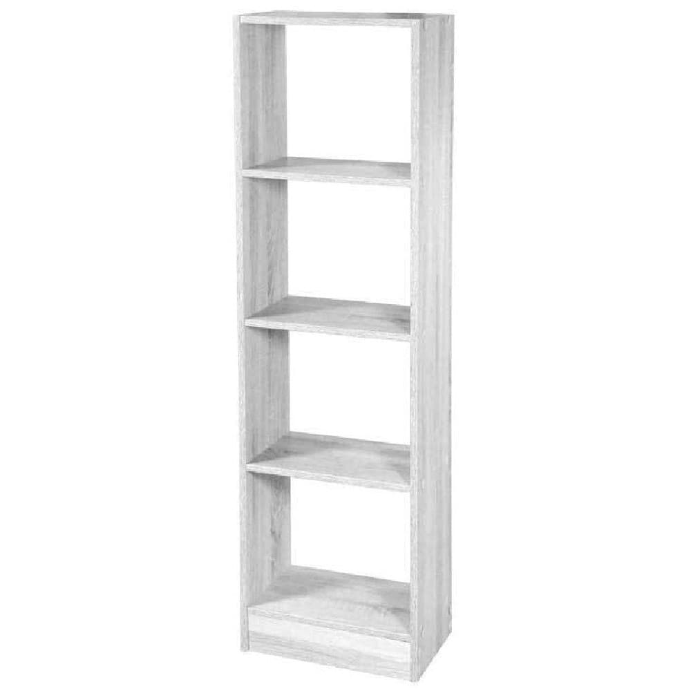 Libreria Scaffale 4 Ripiani Mensole Colonna Legno Bianco Moderno 137x40x24cm 768927 Casa e cucina/Arredamento/Soggiorno/Librerie Trade Shop italia - Napoli, Commerciovirtuoso.it
