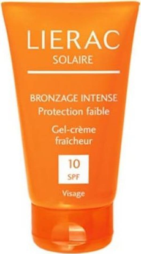 Lierac Solaire Bronzage Intense Crema Solare Gel Viso SPF 10 Protezione Solare Specifica Viso Leggera Assorbimento Immediato Laboratoires Lierac in Acceleratori di abbronzatura Farmacia Centrale M.le Iadevaia - Maddaloni, commercioVirtuoso.it