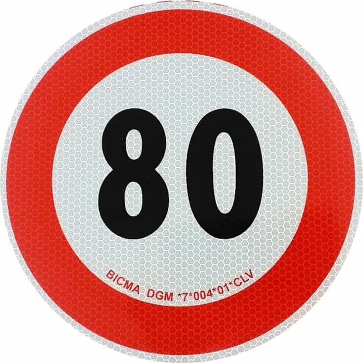 Limite di velocità adesivo 80km/h per Italia in Decalcomanie adesivi e magneti GardenStore - Novellara, commercioVirtuoso.it