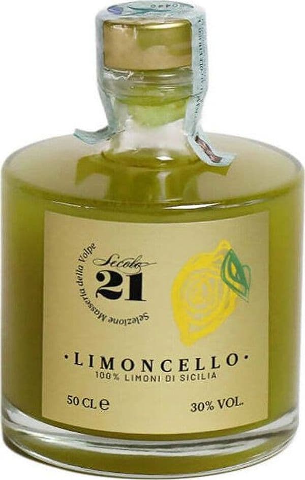 Liquore Limoncello 0,5 lt liquore al limone per infusione di scorze di limone con oli essenziali 500ml in vetro digestivo al limone di Sicilia senza conservanti Secolo21