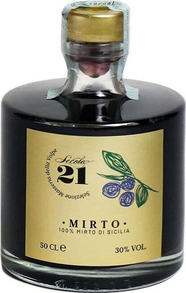 Liquore Mirto 0,5 lt liquore al mirto per infusione del mirto di Sicilia con oli essenziali 500ml in vetro digestivo al mirto senza conservanti Secolo21 in Liquori Azienda Agricola Secolo21 - Noto, commercioVirtuoso.it