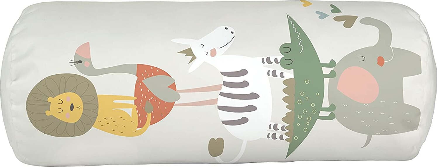 LITTLE-NICE-THINGS-Cuscino-Tubo-Animals-Party-50-x-20-cm