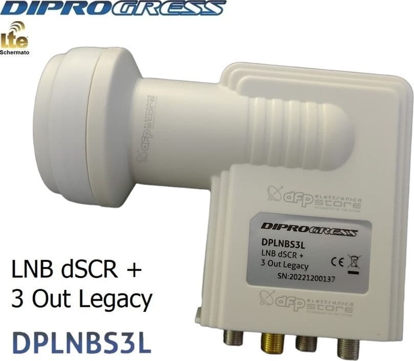 LNB-dCSS/SCR-16-UB-+-3-Out-Legacy-DIPROGRESS-DPLNBS3L