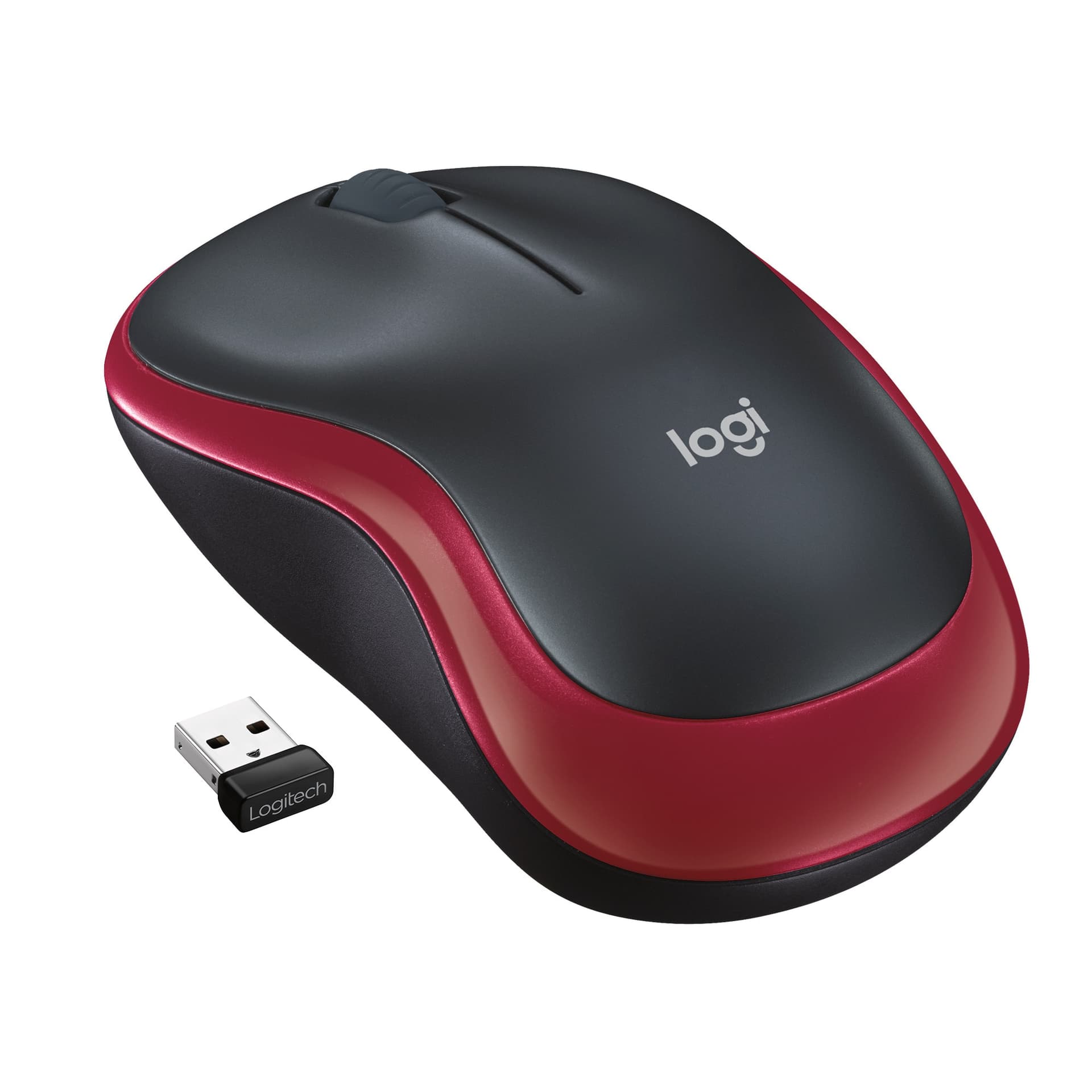Logitech-M185-Mouse-Wireless-Rosso