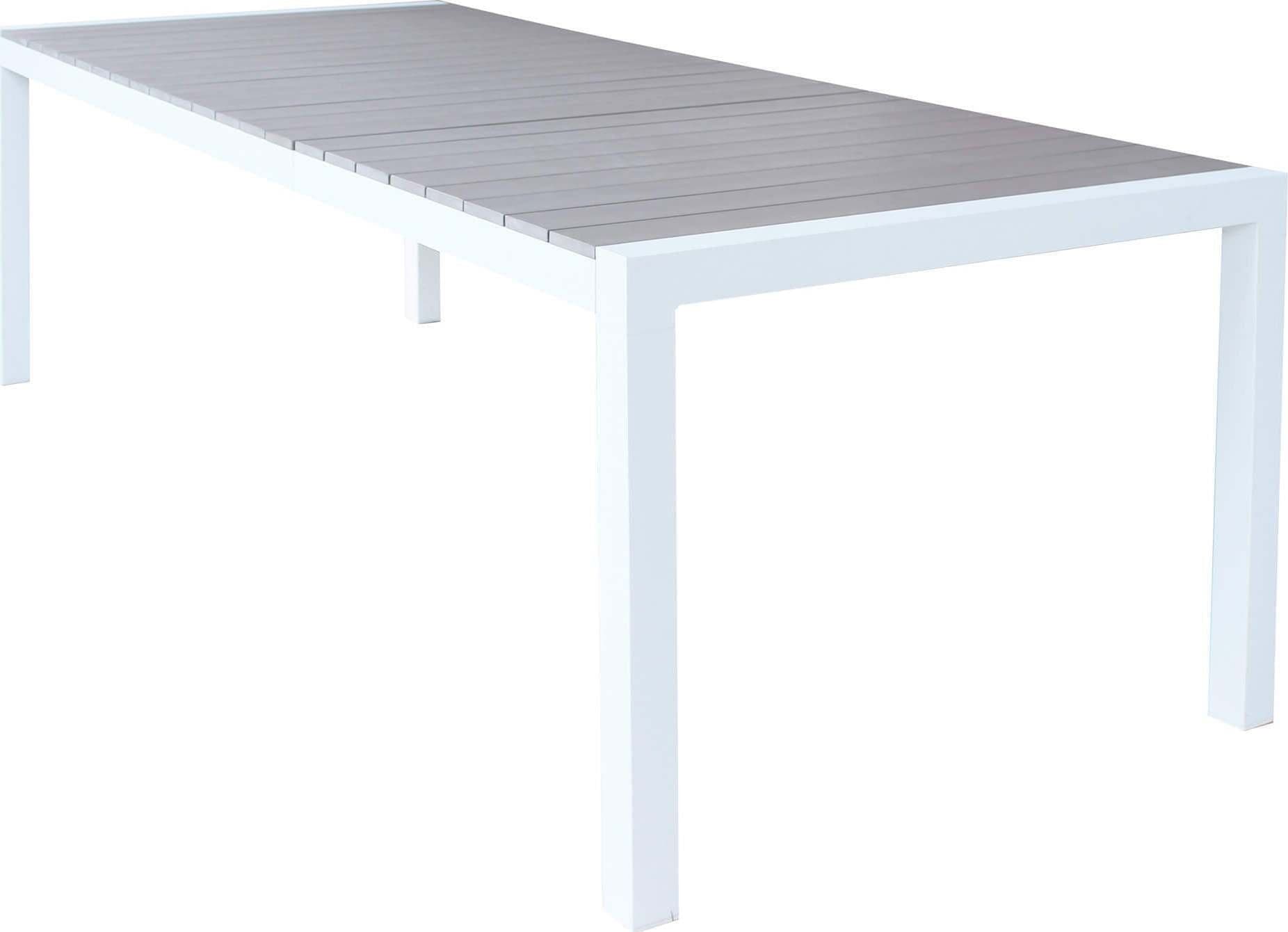 LOIS---tavolo-da-giardino-in-alluminio-162/242x100-Bianco-Milani-Home
