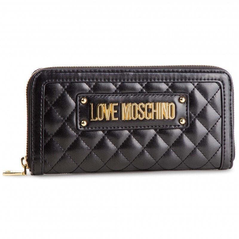LOVE MOSCHINO Portafoglio grande donna Quilted Nappa PU Nero in Portafogli Calzature Durello - Agna, commercioVirtuoso.it