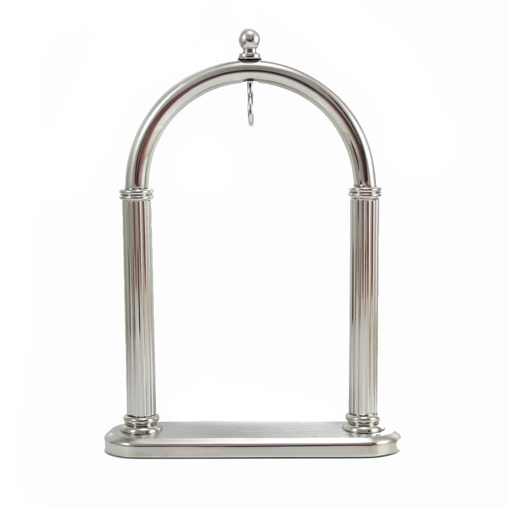 Porta orologio da tasca a tempio in ottone cromato in Supporti per orologio Gioielleria Saba - Dolianova, commercioVirtuoso.it