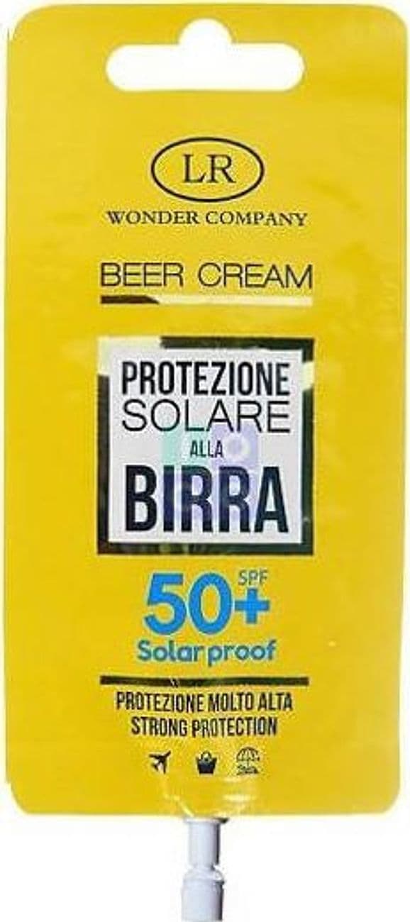 Lr Wonder Company Beer Cream Protezione Crema Solare Alla Birra Protezione Solare Spf Bustina Singola 15 Ml