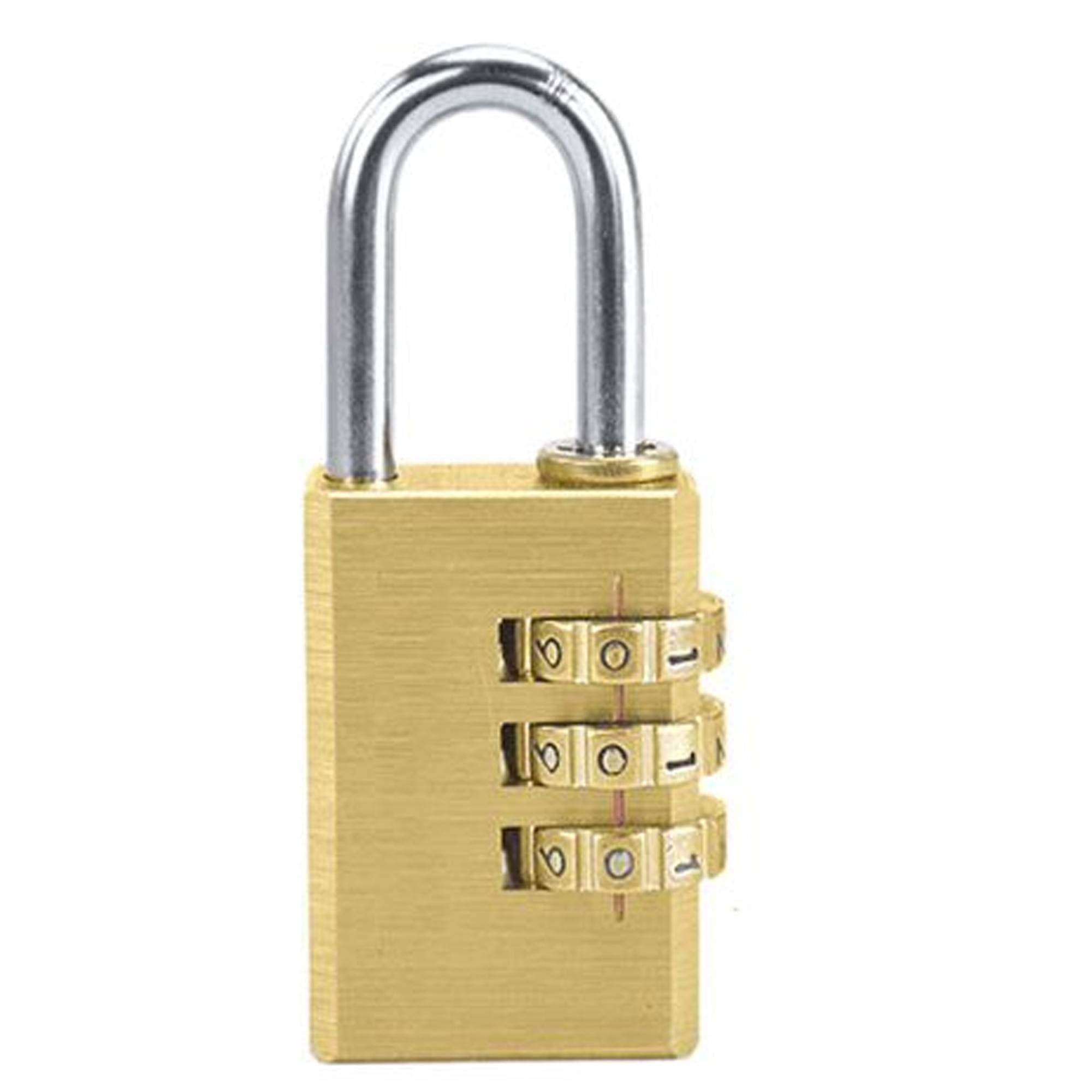 Lucchetto-A-Combinazione-3-Cifre-In-Ottone-Valigie-Armadietti-Sicurezza-20mm