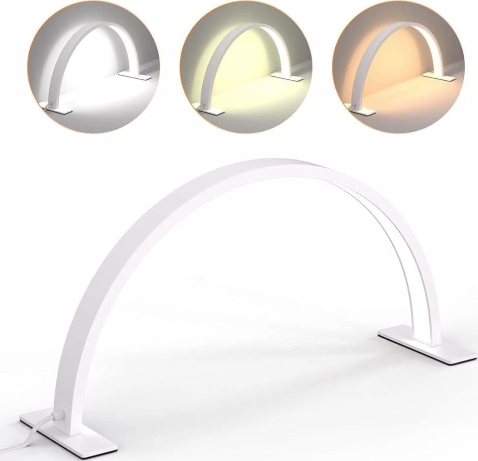 LUCE A MEZZA LUNA PER SCRIVANIA LAMPADA LUNARE A LED PER UNGHIE TRUCCO ESTETISTA in Lampade da lavoro Trade Shop italia - Napoli, commercioVirtuoso.it