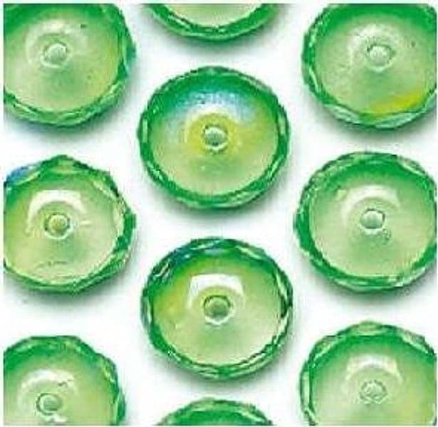 Luce-verde-sfaccettato-ruota-8-mm