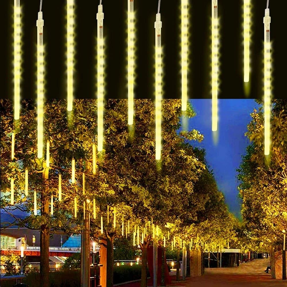 Luci Di Natale Da Esterno Natalizie Led Effetto Pioggia Stella Cadente Meteoriti in Strisce LED Trade Shop italia - Napoli, commercioVirtuoso.it