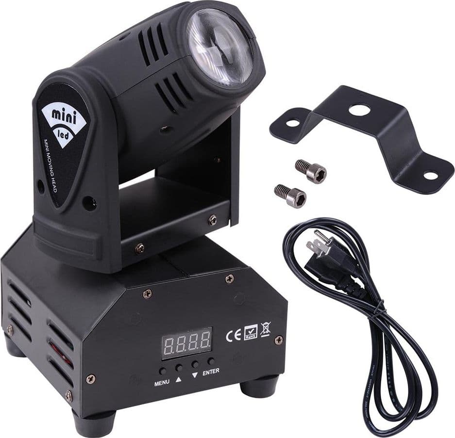 Luci-Dj-Mini-Moving-Head-Beam-Led-12w-Cree-Mini-Teste-Mobili-Fascio-Stretto
