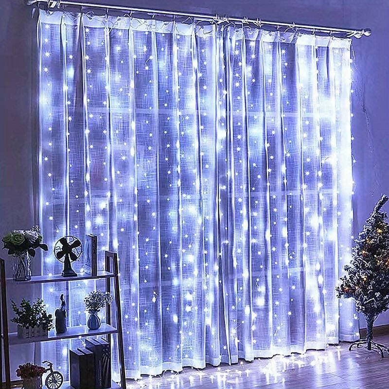 Luci Natale Catena Natalizia 300 Led 3 X 3 Metri Bianco Caldo O Freddo Illuminazione/Illuminazione per interni/Illuminazione speciale/Catene luminose Tech Service - Melito di Napoli, Commerciovirtuoso.it