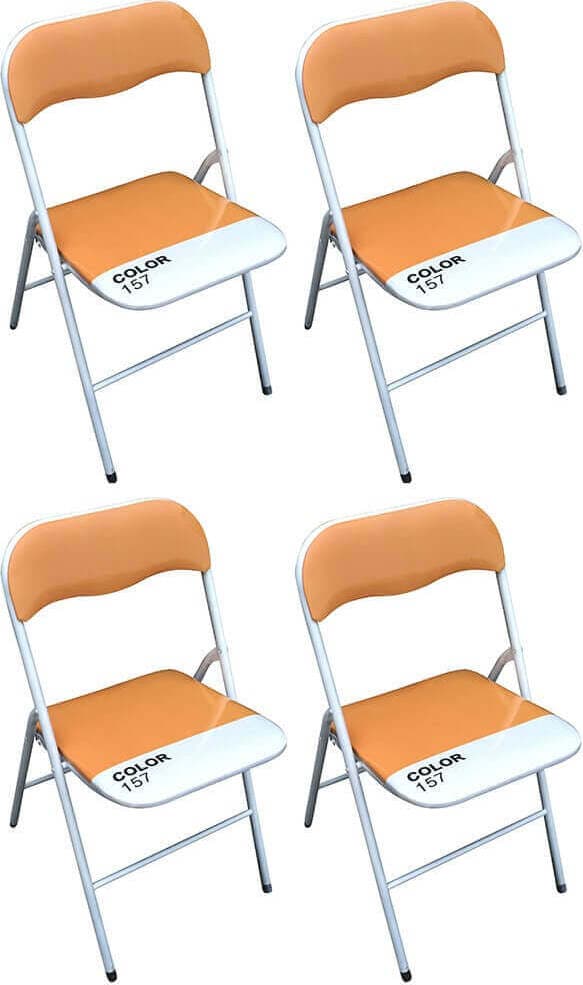 LUCIE---set-di-4-sedie-pieghevoli-salvaspazio-Arancione-Milani-Home