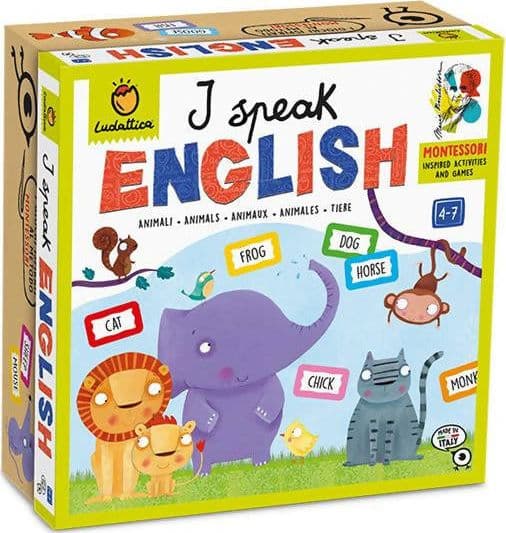 Ludattica I Speak English Gioco Didattico Montessori Inglese per Bambini per Lo Sviluppo Della Prima Infanzia Giocattolo per L’apprendimento Con Numeri Alfabeto E Disegni in Inglese in Flash Card Cartolibreria La Fenice - Spadafora, commercioVirtuoso.it