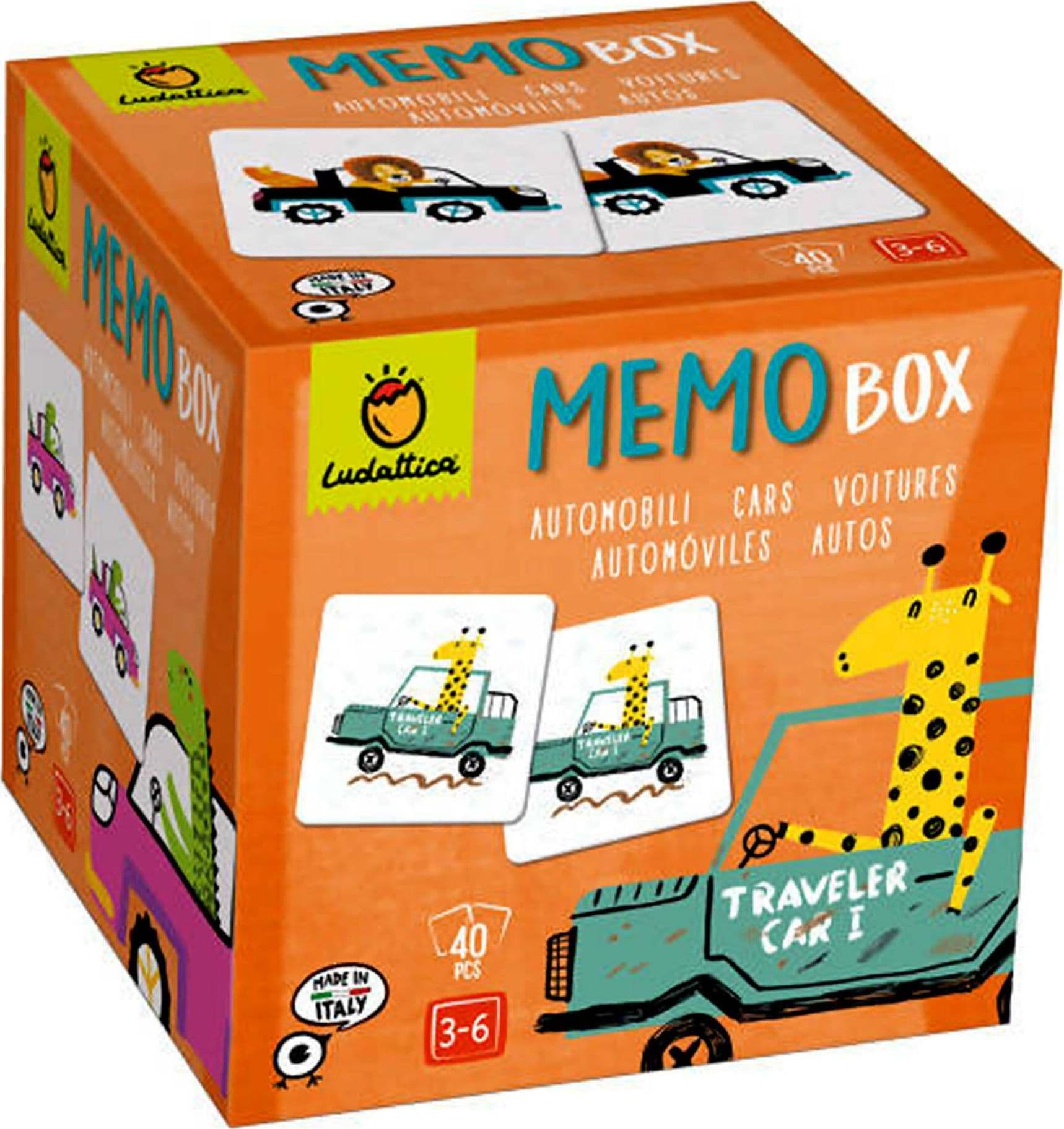 Ludattica Memory Box Automobili Gioco Classico Educativo Di Memoria per Bambini Da 3 Anni in Flash Card Cartolibreria La Fenice - Spadafora, commercioVirtuoso.it