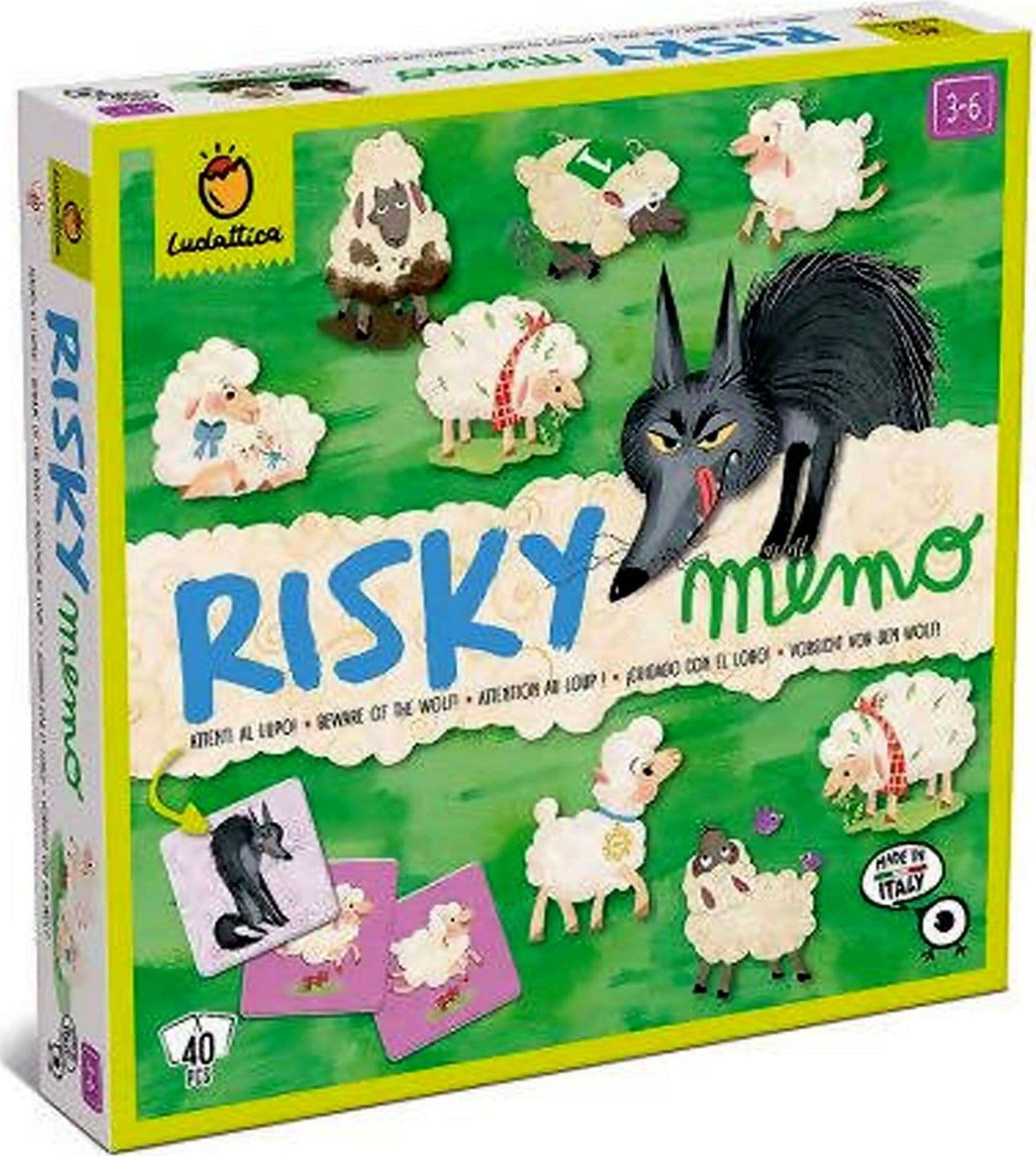 Ludattica Risky Memory Attenti Al Lupo Gioco Educativo Di Memoria Per Bambini Da 3 Anni in Flash Card Cartolibreria La Fenice - Spadafora, commercioVirtuoso.it