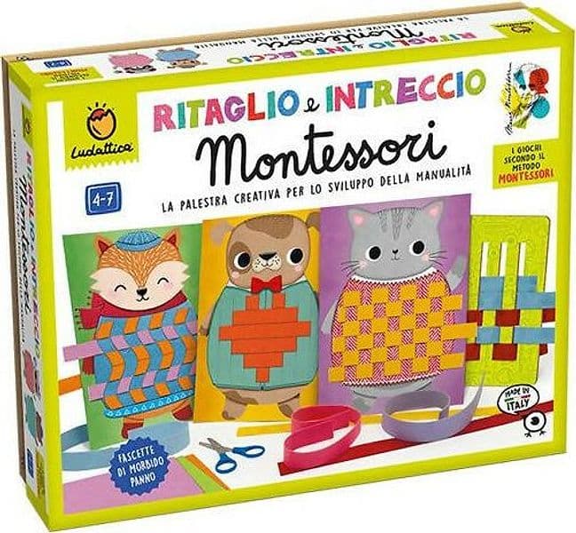 Ludattica Ritaglio E Intreccio Montessori La Palestra Creativa Per Lo Sviluppo Della Manualita Per Bambini Dai 4-7 Anni in Chiodi e martelli Cartolibreria La Fenice - Spadafora, commercioVirtuoso.it