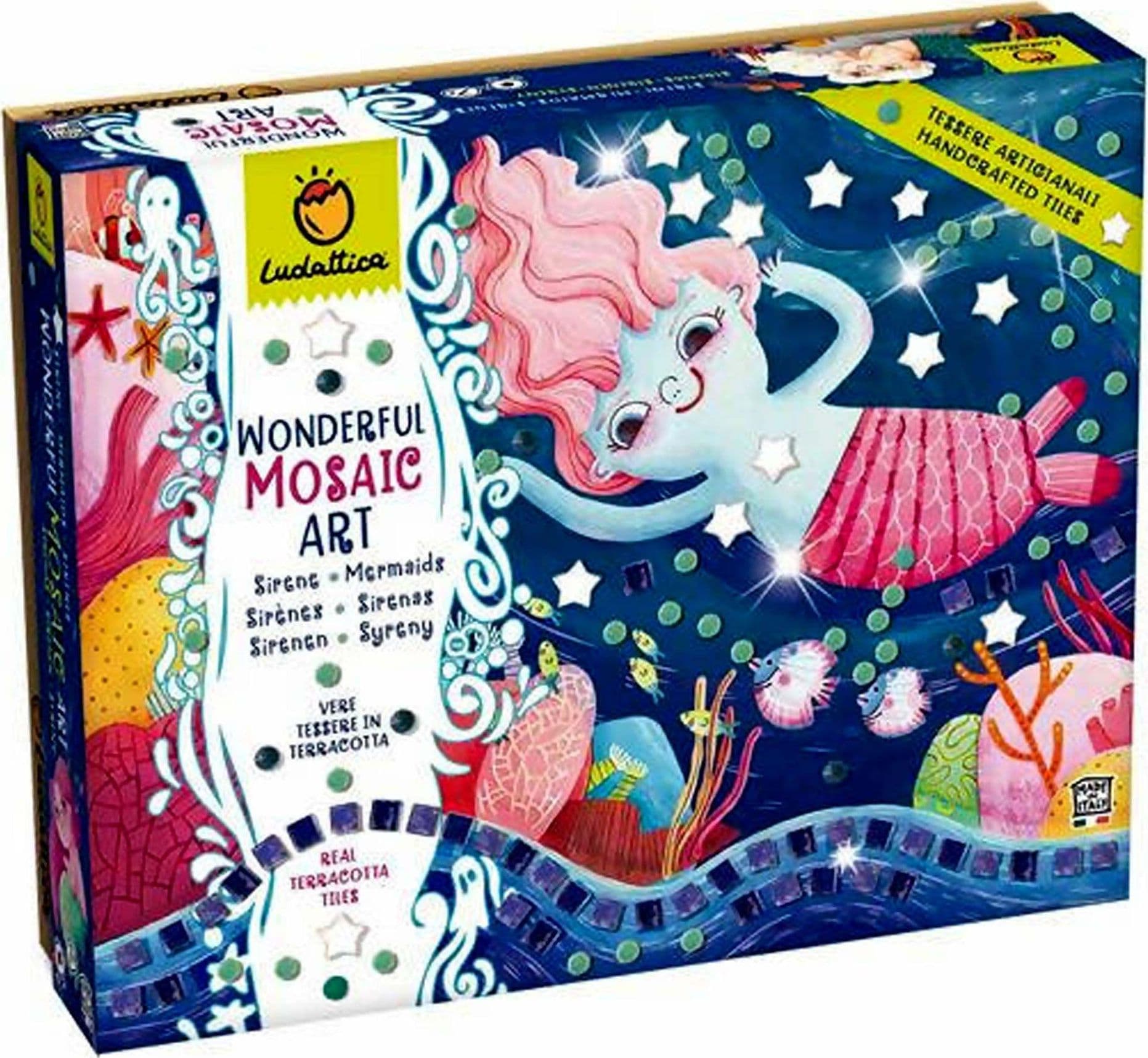 Ludattica Wonderful Mosaic Art Kit Per Costruzioni Da 3 Anni Con Tessere In Terracotta Gioco Educativo Stimola Creatività E Abilità Motorie in Mosaici Cartolibreria La Fenice - Spadafora, commercioVirtuoso.it