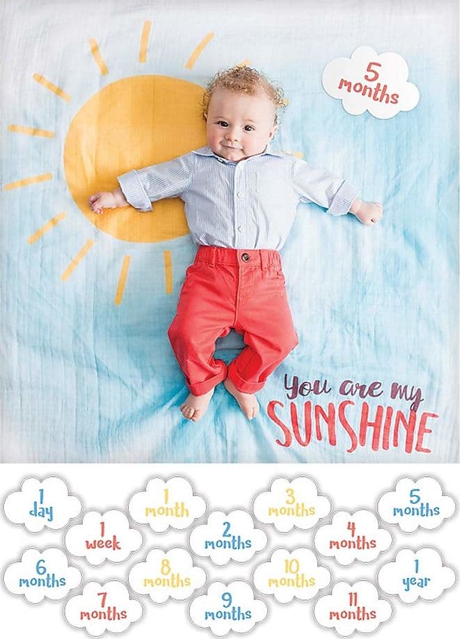 Copertina Lulujo Baby - You Are my Sunshine - in Mussola di Cotone con Kit Cards in Copertine avvolgenti La Casa Del Bebè - Napoli, commercioVirtuoso.it