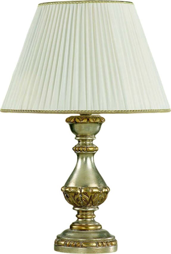 Lume-In-Legno-Classico-Argento-Mecca-Con-Paralume-1-Luce-Sparviero