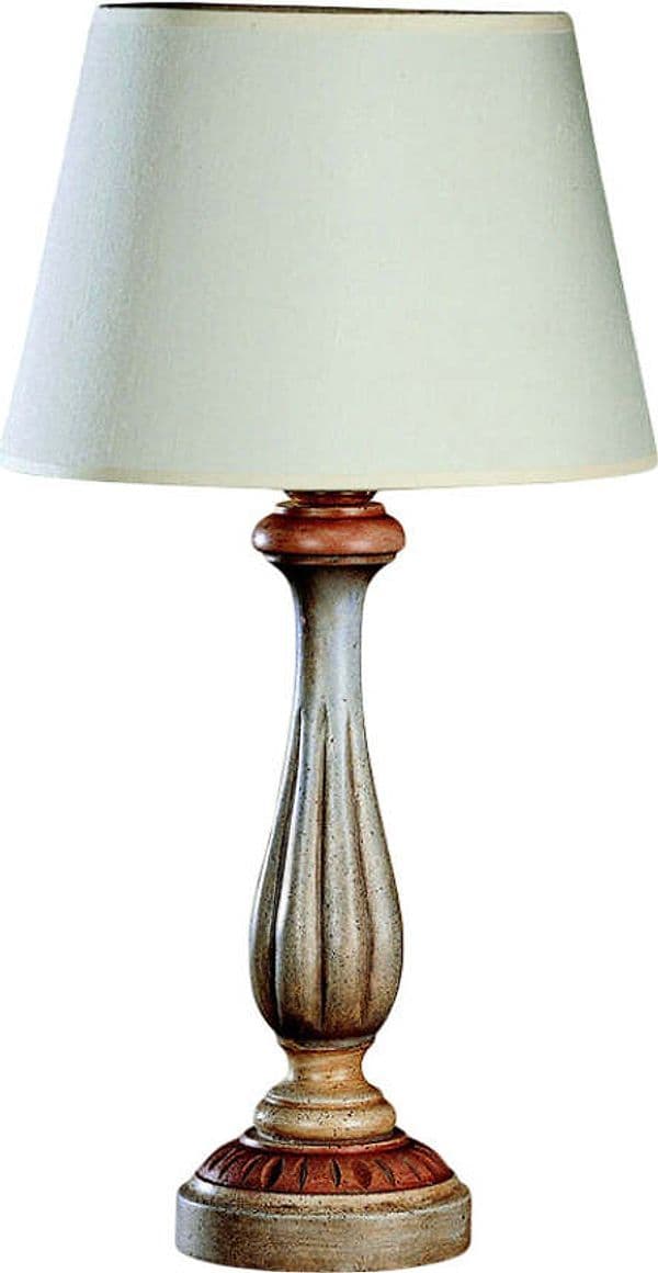 Lume-In-Legno-Classico-Avorio-E-Rosa-Antico-Con-Paralume-1-Luce-Allodola