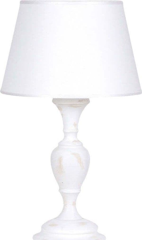 Lume-In-Legno-Classico-Bianco-Sciupato-Con-Paralume-1-Luce-Folaga