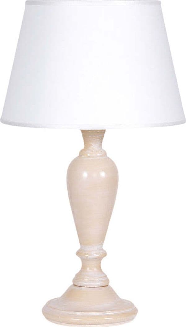Lume-In-Legno-Classico-Ocra-Sbiancato-Con-Paralume-1-Luce-Anatra
