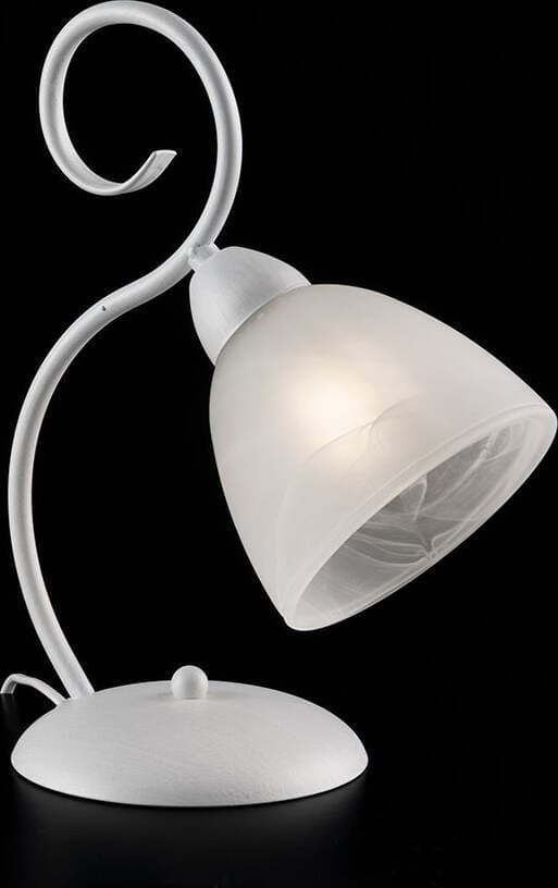 Lumetto-1-Luce-Ferro-Batturo-Bianco-Shabby-e-Vetro-Bianco-Serie-Aurelio