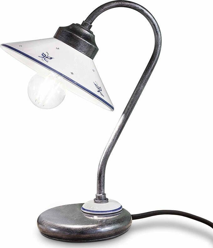 Lumetto-Classico-Asti-Metallo-E-Ceramica-Nero-Sfumato-Argento-1-Luce-E27