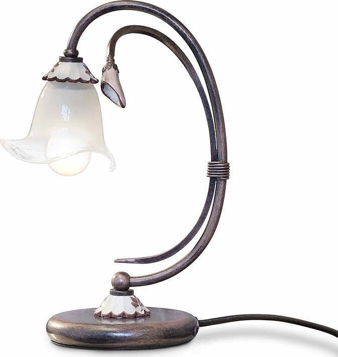 Lumetto-Classico-Vicenza-Metallo-E-Ceramica-Nero-Sfumato-Rame-1-Luce-E14