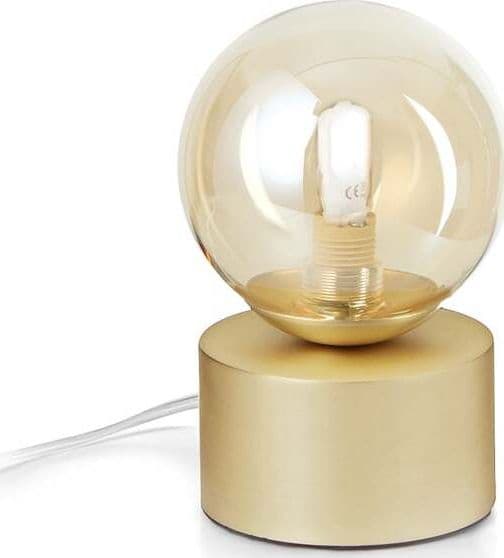 Lumetto-Contemporaneo-Perlage-Metallo-Ottone-1-Luce-G9-15W-3000K-Ip20