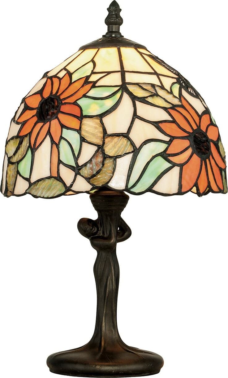 Lumetto Dafne Vetro Tiffany 1Xe14 20X34Cm Illuminazione/Illuminazione per interni/Lampade/Lampade da tavolo e abat-jour Led Mall Home - Napoli, Commerciovirtuoso.it