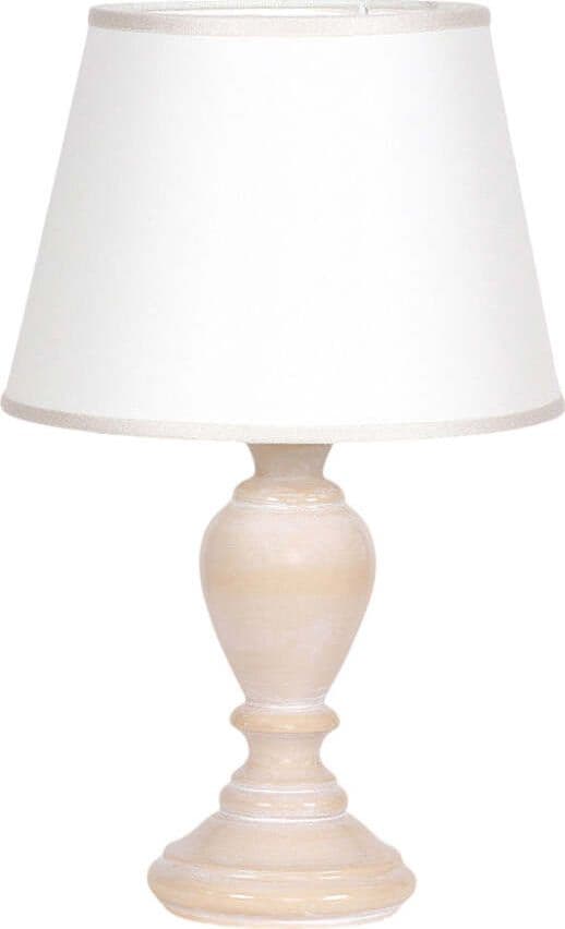 Lumetto-In-Legno-Classico-Ocra-Sbiancato-Con-Paralume-1-Luce-Anatra